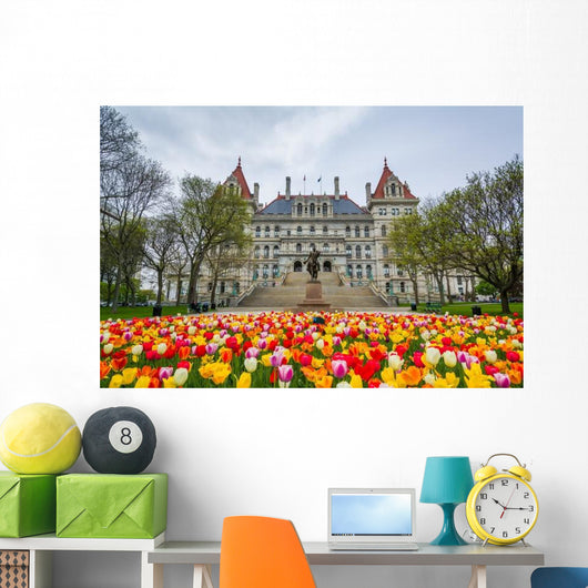 Tulips and New York Wall Decal