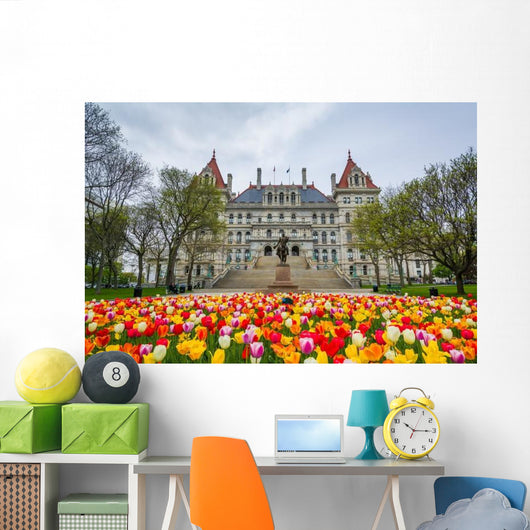 Tulips and New York Wall Decal
