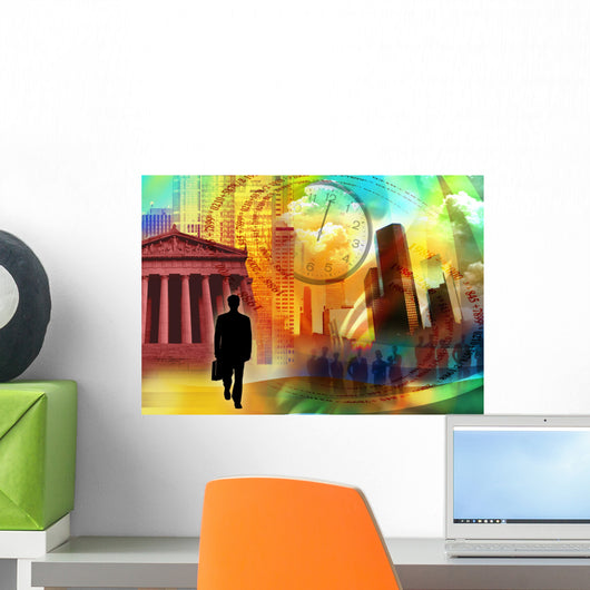 Stockmarket Wall Mural