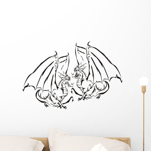 Dragon Abstract Wall Decal