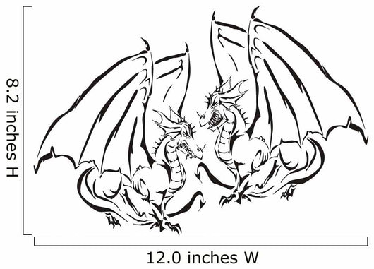 Dragon Abstract Wall Decal
