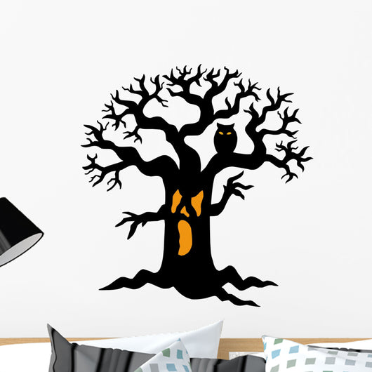 Spooky tree silhouette Wall Decal