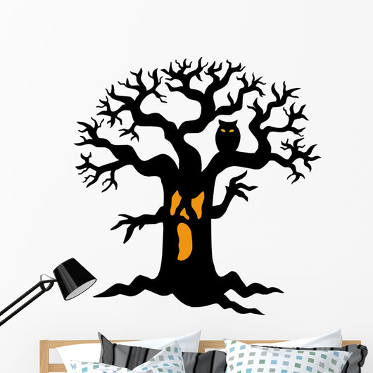 Spooky tree silhouette Wall Decal