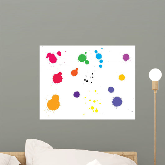 ink splatters Wall Decal