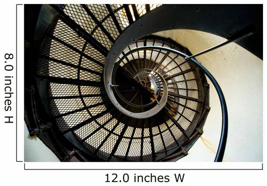 spiral staircase in a lighthouse Wall Mural