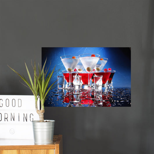 Martini, Cosmopolitan, russian and shooters Wall Mural