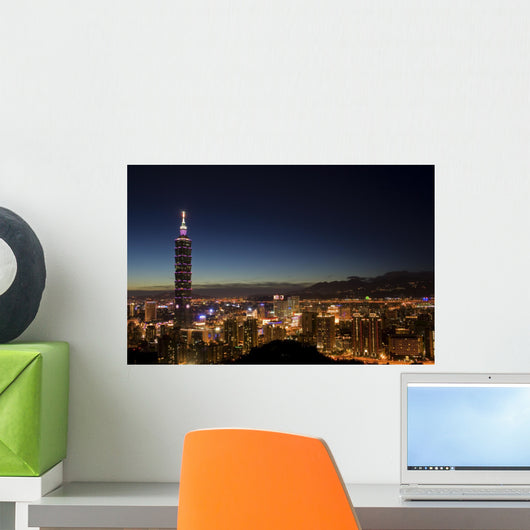 Taipei Skyline Wall Mural