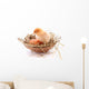 Chicken and egg in nest Wall Decal