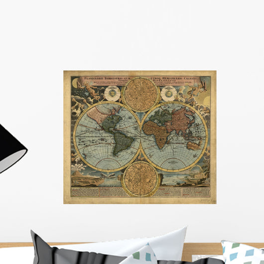 Old Map Wall Mural