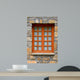 Wooden Rustic Vertical Window Wall Mural