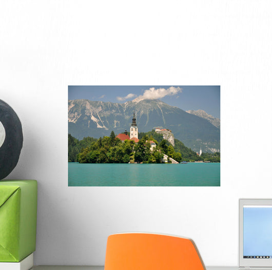 Church on the Bled Island, Slovenia Wall Mural