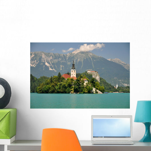 Church on the Bled Island, Slovenia Wall Mural