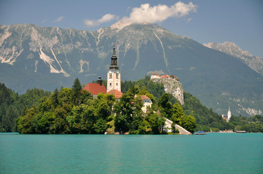 Church on the Bled Island, Slovenia Wall Mural