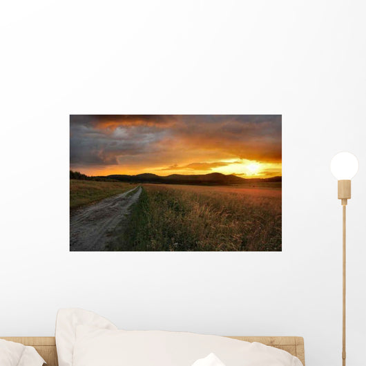 Sunset Landscape Wall Decal