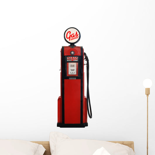 1950s Gas Pump Wall Decal