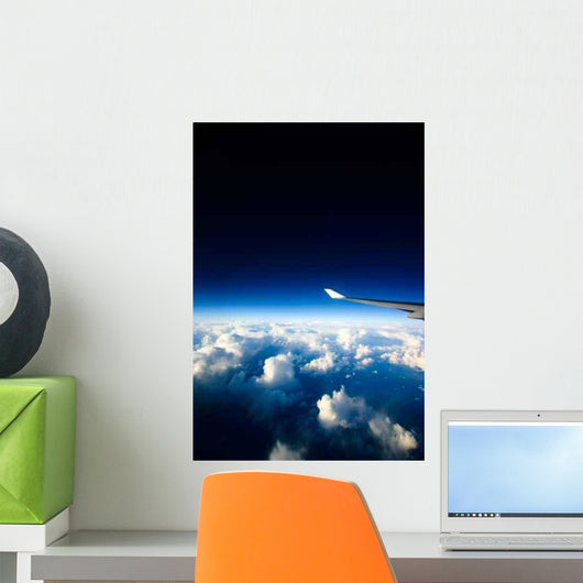 Airplane with Wing Wall Decal Design 2