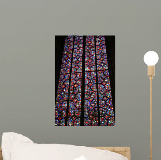 Stained Glass Window of Ste Chapelle Paris Wall Mural