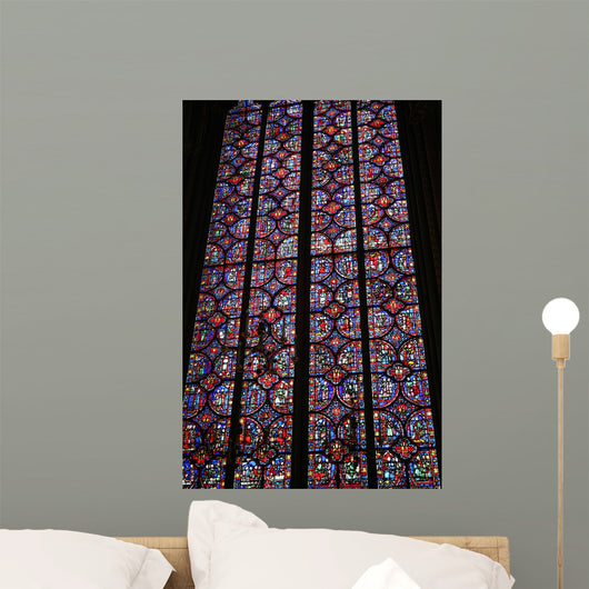 Stained Glass Window of Ste Chapelle Paris Wall Mural