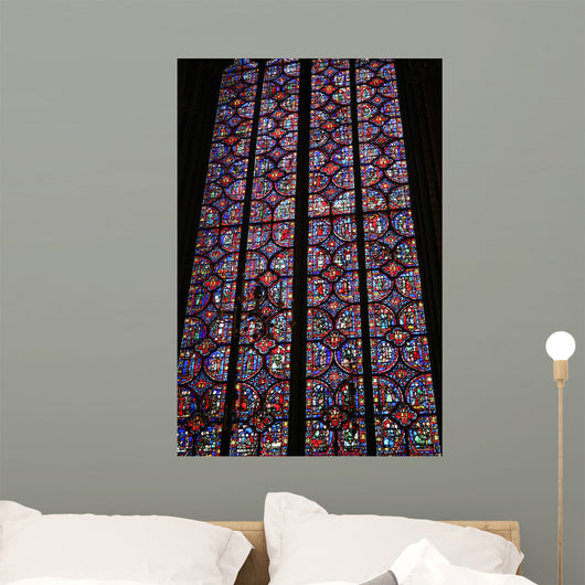 Stained Glass Window of Ste Chapelle Paris Wall Mural