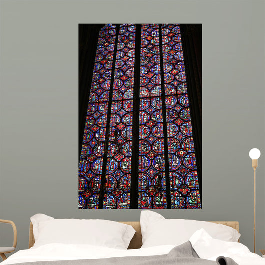 Stained Glass Window of Ste Chapelle Paris Wall Mural