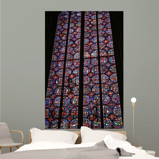 Stained Glass Window of Ste Chapelle Paris Wall Mural
