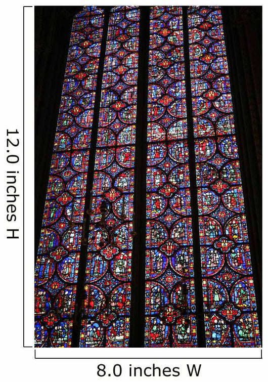 Stained Glass Window of Ste Chapelle Paris Wall Mural