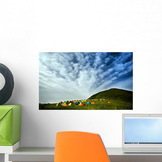 Camping tents Wall Mural