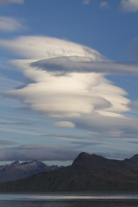 Lenticular Clouds over Mountains Wall Mural