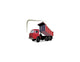 Red Dump Truck Side Wall Decal