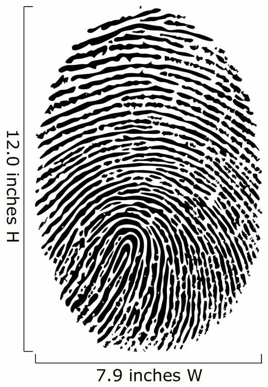 Fingerprint Vector Wall Decal