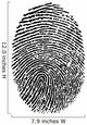 Fingerprint Vector Wall Decal