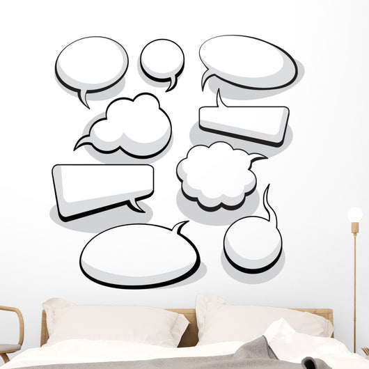 Speech And Thought Bubbles Wall Decal