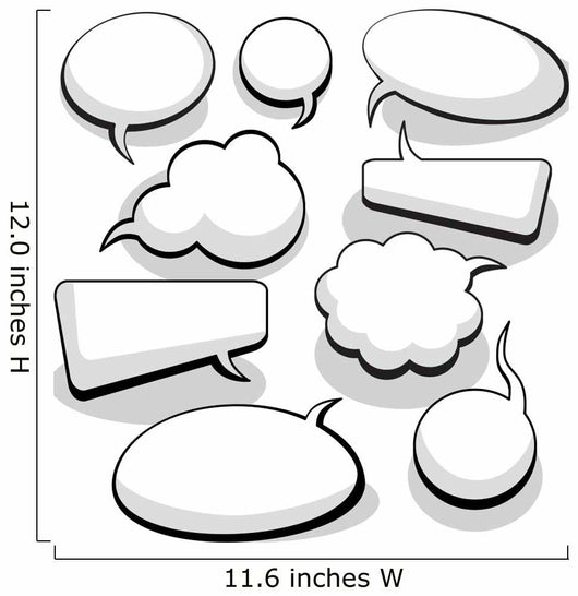 Speech And Thought Bubbles Wall Decal