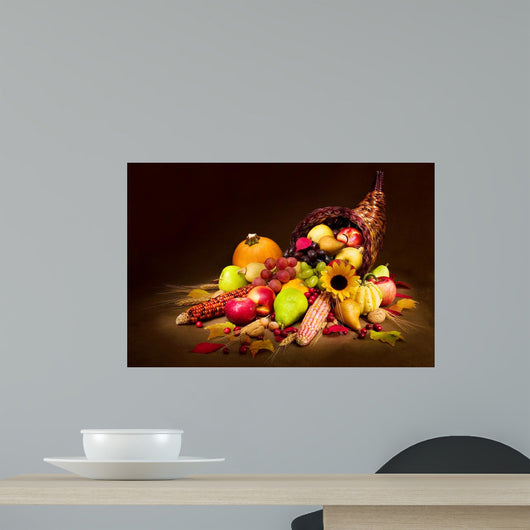 autumn cornucopia Wall Mural