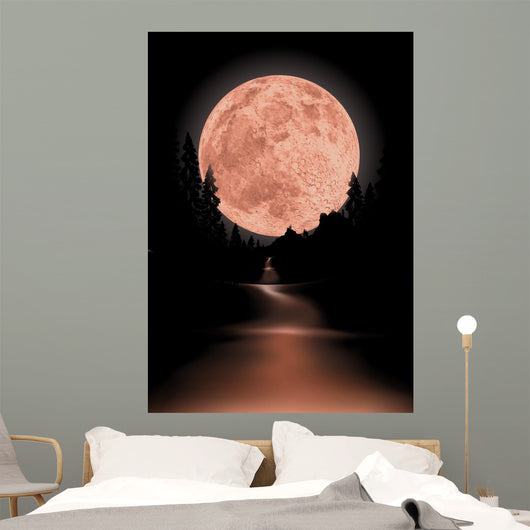 way to red fullmoon Wall Mural