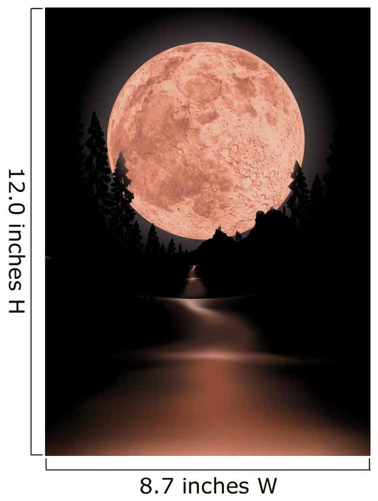 way to red fullmoon Wall Mural