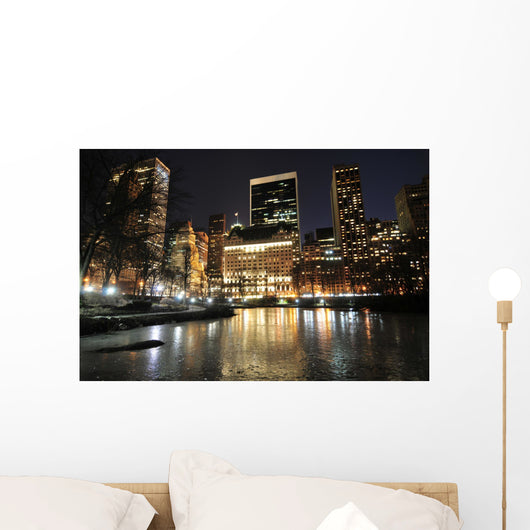 Central Park at night Wall Mural