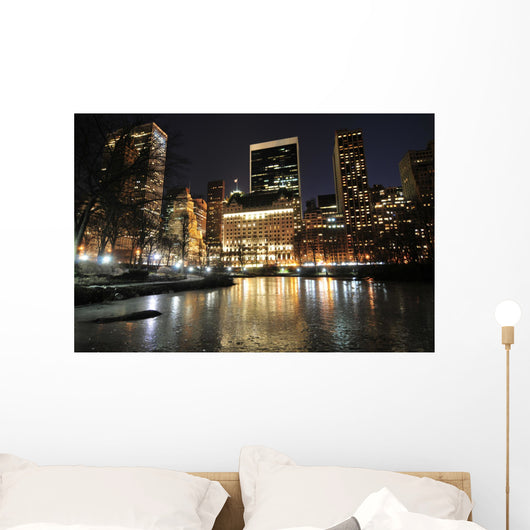 Central Park at night Wall Mural