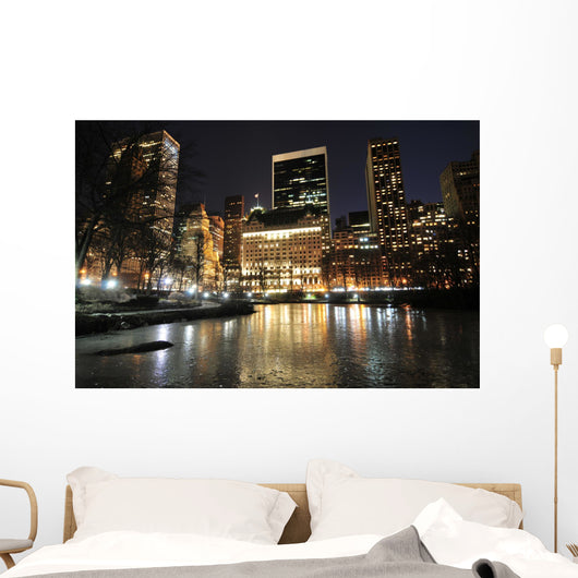 Central Park at night Wall Mural