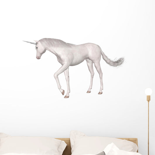 Magical Unicorn Standing Wall Decal