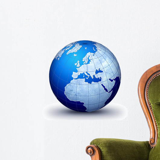 world globe evolution Wall Decal