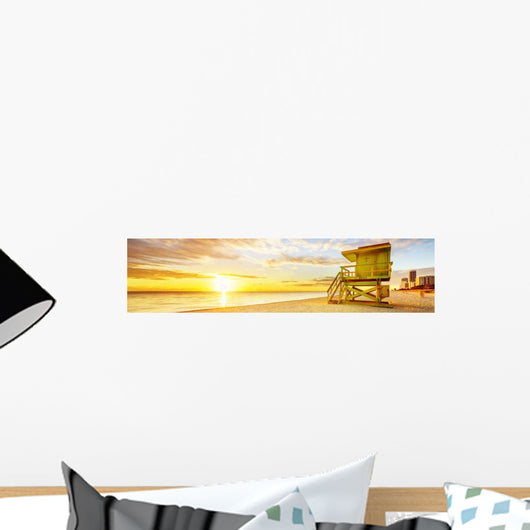 Miami South Beach Sunrise Wall Decal
