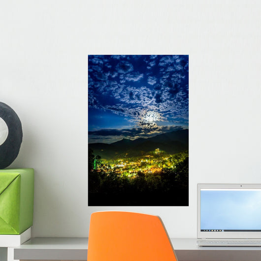 Moon over Gatlinburg Wall Decal