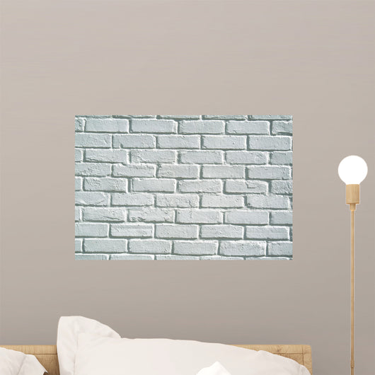 White Brick Wall Background Wall Mural