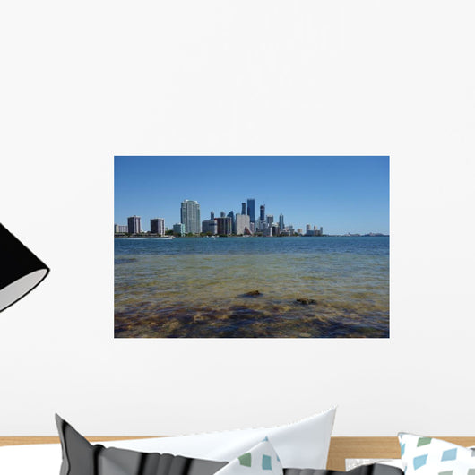 Downtown Miami Skyline Seen Wall Decal
