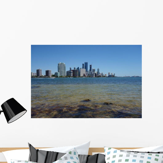 Downtown Miami Skyline Seen Wall Decal