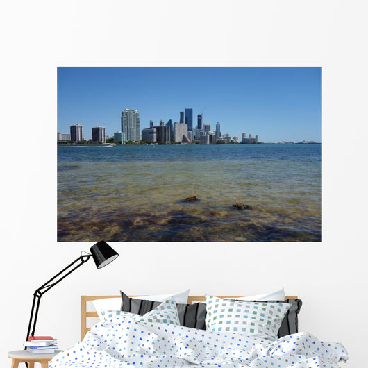 Downtown Miami Skyline Seen Wall Decal