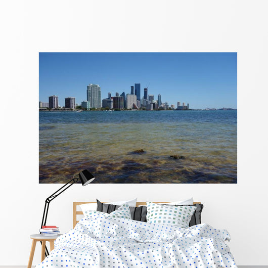 Downtown Miami Skyline Seen Wall Decal