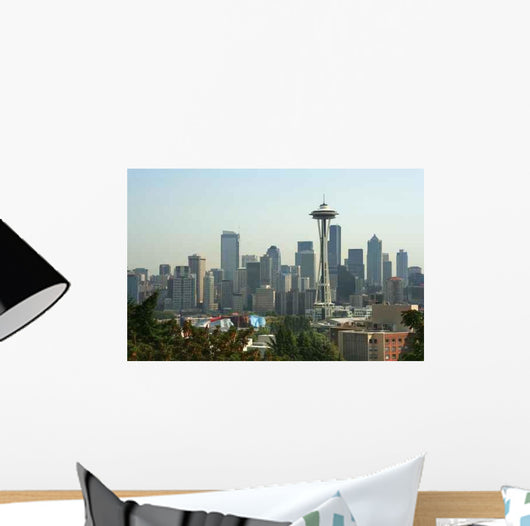 Seattle Cityscape and Space Wall Decal