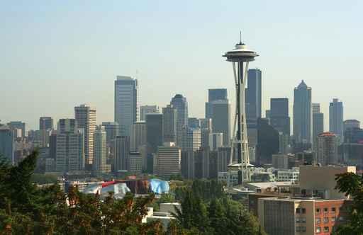 Seattle Cityscape and Space Wall Decal